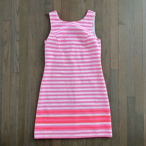 Lilly Pulitzer Pink and White Stripe Lined Dress